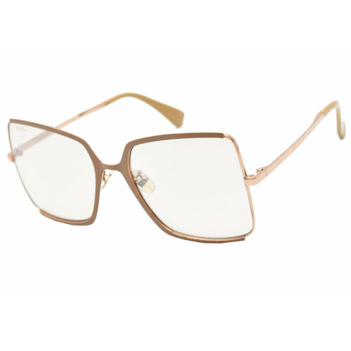 Солнцезащитные очки Max Mara MM0070-H, бабочка, оправа: металл, с защитой от УФ, для женщин, коричневый