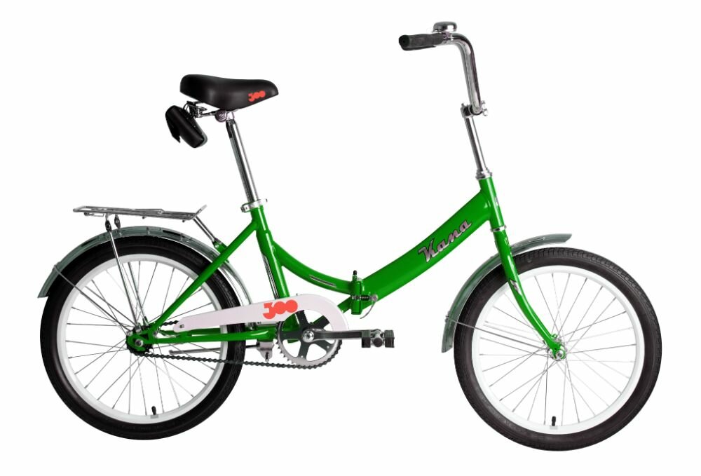 Велосипед городской складной Forward Кама 20" (2023), зеленый/серебристый