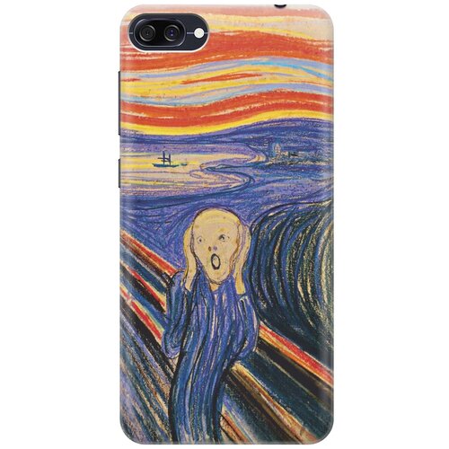 фото Cиликоновый чехол на asus zenfone 4 max (zc520kl) / асус зенфон 4 макс (зц520кл) с принтом "крик" gosso