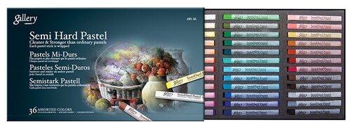 MUNGYO Gallery Набор пастели Semi Hard Pastel, 36 цветов