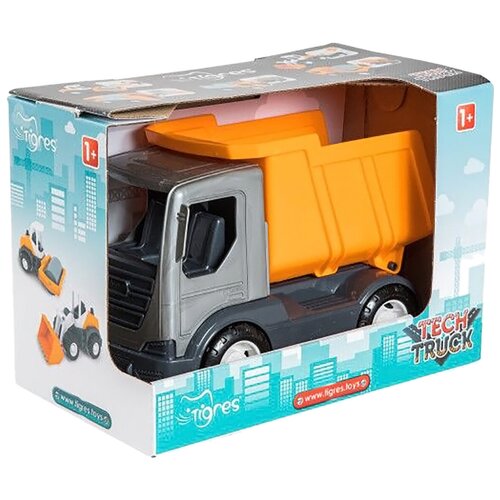 Грузовик Тигрес Tech Truck (39477), 26 см, оранжевый/серый/черный