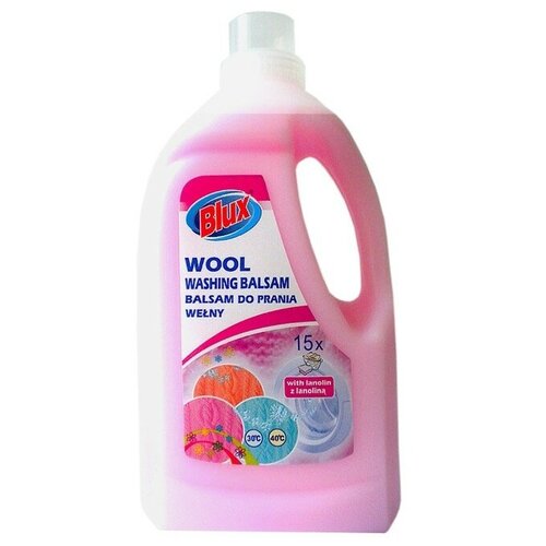 Гель для стирки Blux с ланолином, 1600 г, 1.5 л, для шерсти и шелка, для деликатных тканей