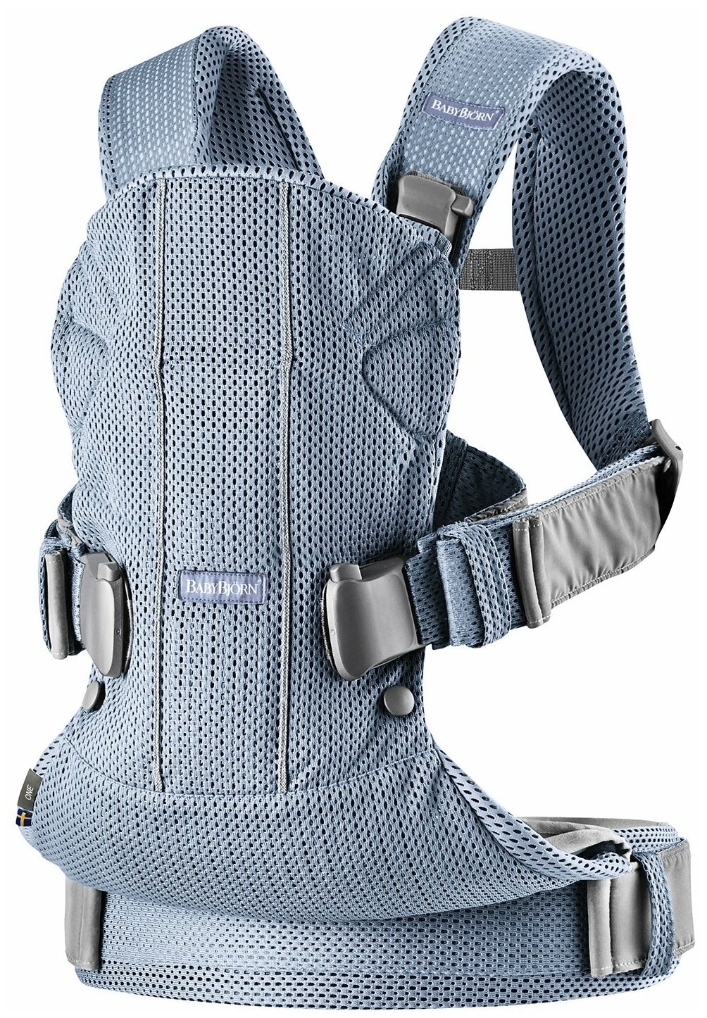 Рюкзак BabyBjorn ONE Mesh, цвет: серо-голубой