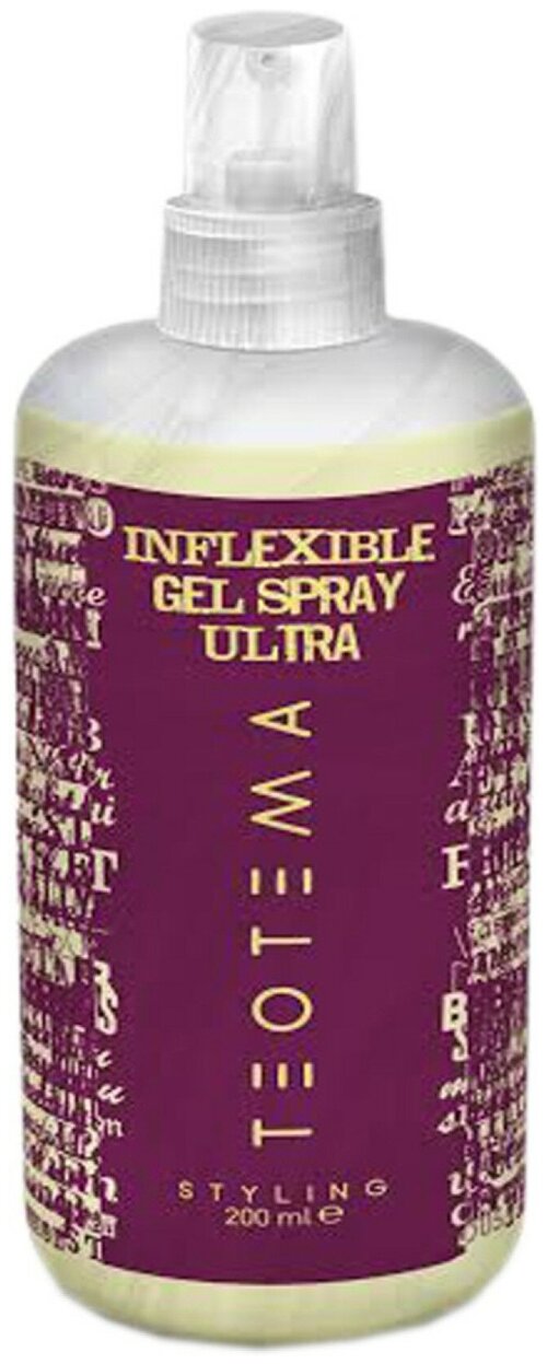 Teotema Styling гель-спрей Inflexible Gel Spray Ultra, экстрасильная фиксация, 200 мл