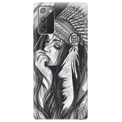 Чехол - накладка ArtColor для Samsung Galaxy Note 20 с принтом Эскиз девушки чехол накладка artcolor для samsung galaxy s20 с принтом эскиз девушки