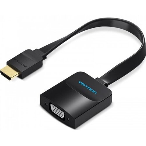 Мультимедиа конвертер Vention HDMI > VGA + аудио, гибкий, плоский (ACKBB)