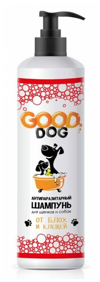 Good Dog шампунь от блох и клещей антипаразитарный для щенков и собак 1 шт. в уп.