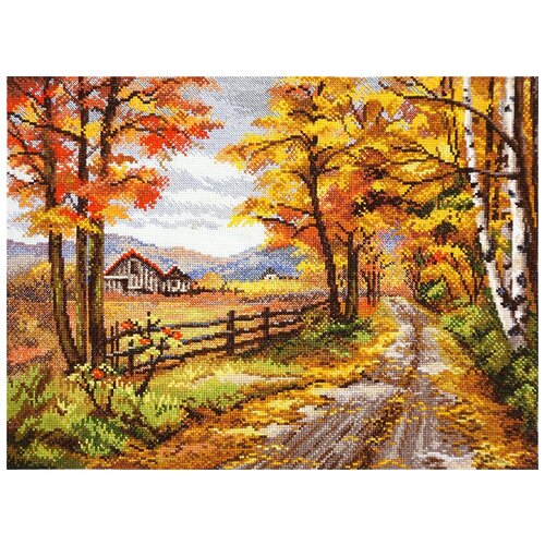 фото Набор для вышивания дорога в осень марья искусница