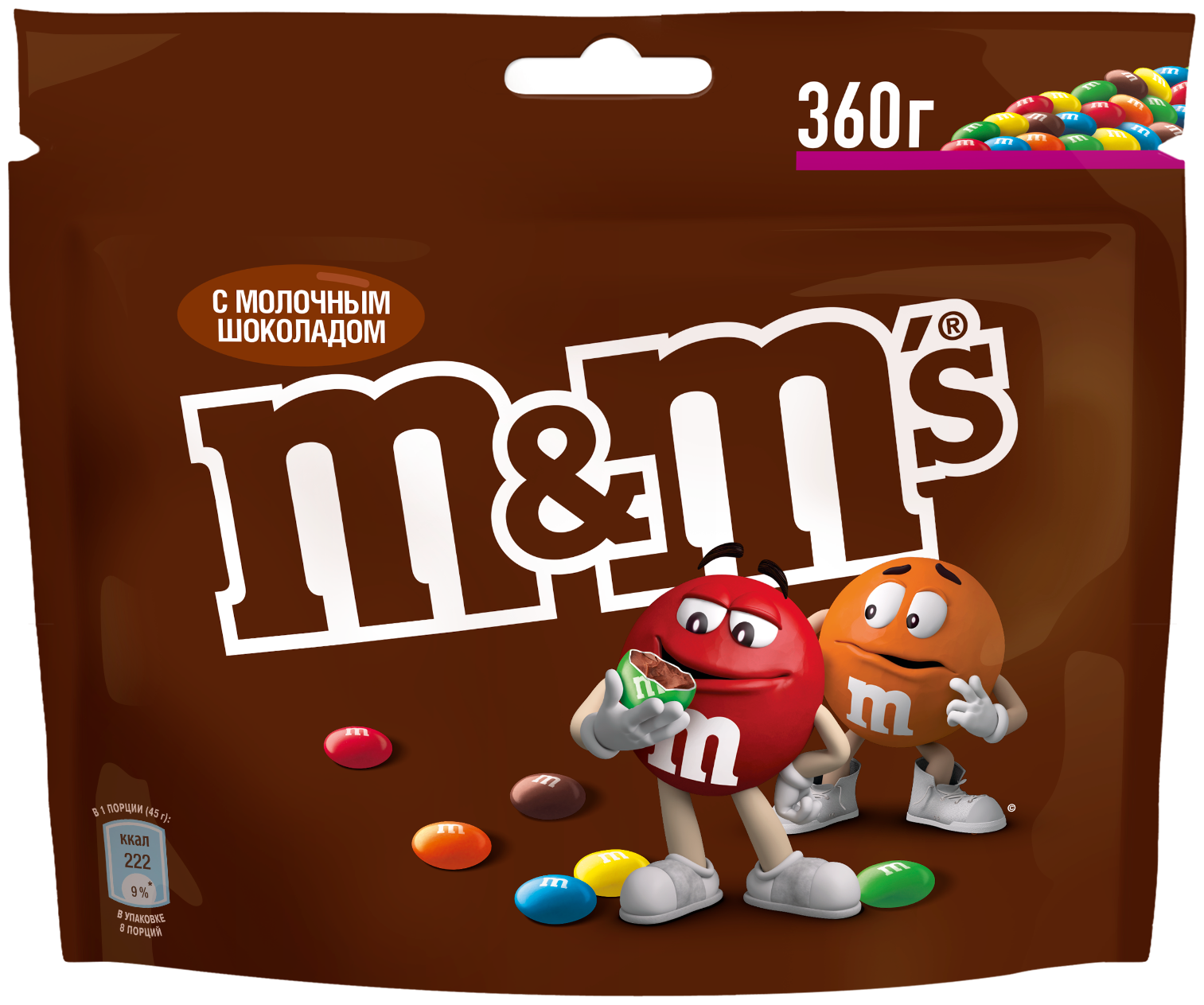 Конфеты M&M`s Шоколадный 360г - фотография № 1