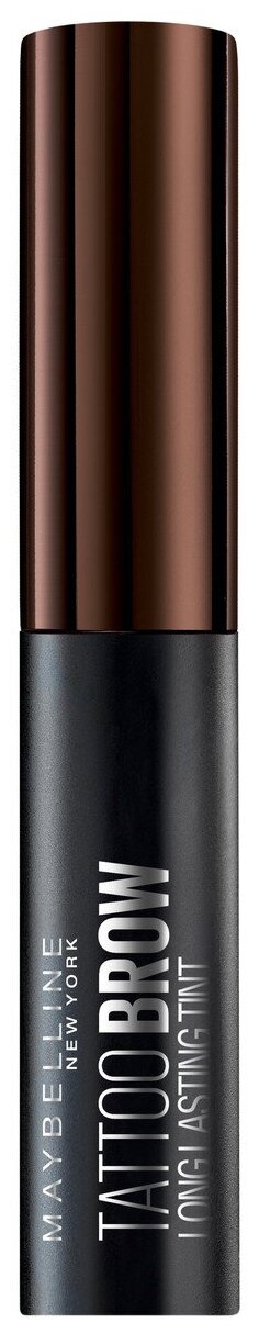 Maybelline New York Стойкий гелевый тинт для бровей "Brow Tattoo", оттенок 03, Темно-коричневый, 4,6 г