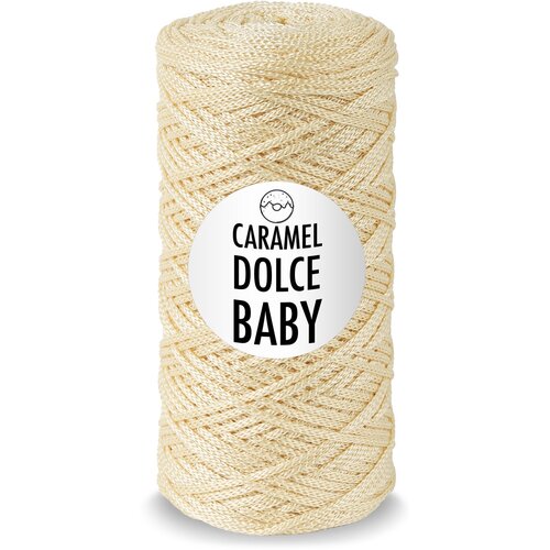 Шнур для вязания Caramel DOLCE Baby 2мм, Цвет: Вафля, 240м/140г, карамель дольче бэби