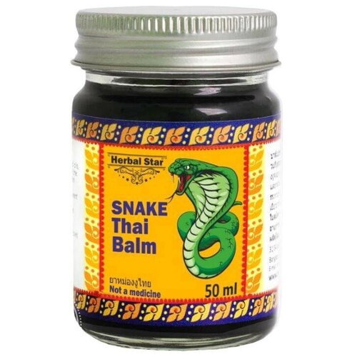Бальзам Herbal Star Snake Thai Balm, 50 г, 50 мл
