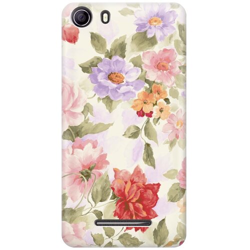 фото Cиликоновый чехол на bq bqs - 5065 choice / би кью 5065 с принтом "нежные цветы" gosso