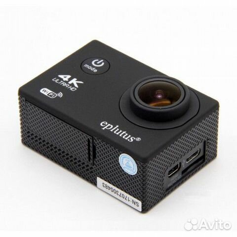 Экшн камера Видеорегистратор 2в1 Eplutus DV13, 8МП, 900 мА·ч, черный