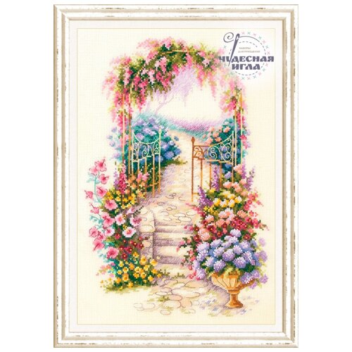 фото Набор для вышивания "чудесная игла" 110-001 "садовая калитка" 23х34 см