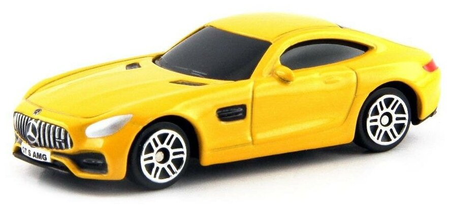 Машинка металлическая Uni-Fortune RMZ City 1:64 Mercedes-Benz GT S AMG 2018 (цвет желтый)