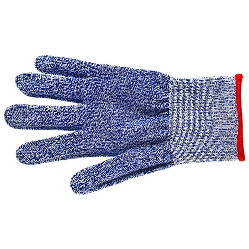Перчатки Virtus для защиты рук при работе с терками и ножами, 1 пара, размер 6, цвет синий