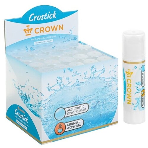 CROWN Клей-карандаш Crystal CG-15G 20 шт 20 шт. 15 г