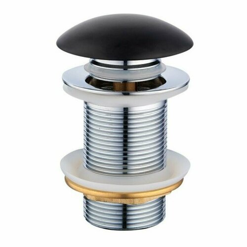 Донный клапан для раковины Royal Art AR-055BM, без перелива, керамический, черный матовый