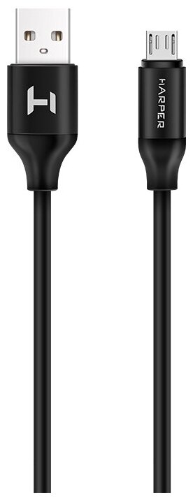 Кабель HARPER SCH-330 черный (USB A - microUSB, 2A, Быстрая зарядка)