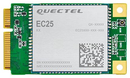 Модем Мini PCI-e Quectel EC25-EC cat.4, разъёмы U.fl