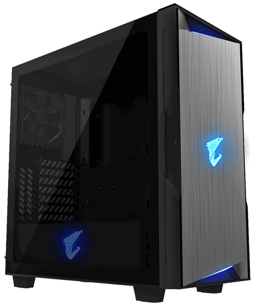 AORUS C300 Glass MidTower, ATX, USB-C x1, USB3.0 x2, Audio I/O, GPU:400mm, Black, TG (551223)