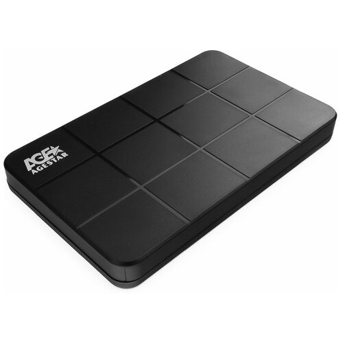 Корпус для HDD/SSD AGESTAR 3UB2P1, черный компьютерный корпус agestar 3ub2p6c прозрачный