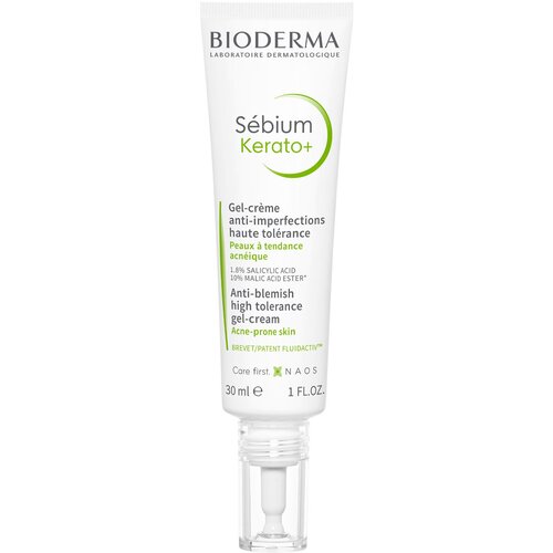 BIODERMA Sebium/Себиум Керато+ Гель-крем, 30мл биодерма себиум гель крем керато