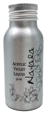 Мономер для ногтей Nayada фиолетовый Acrylic Violet Liquid с уменьшенным запахом объемом 50 мл