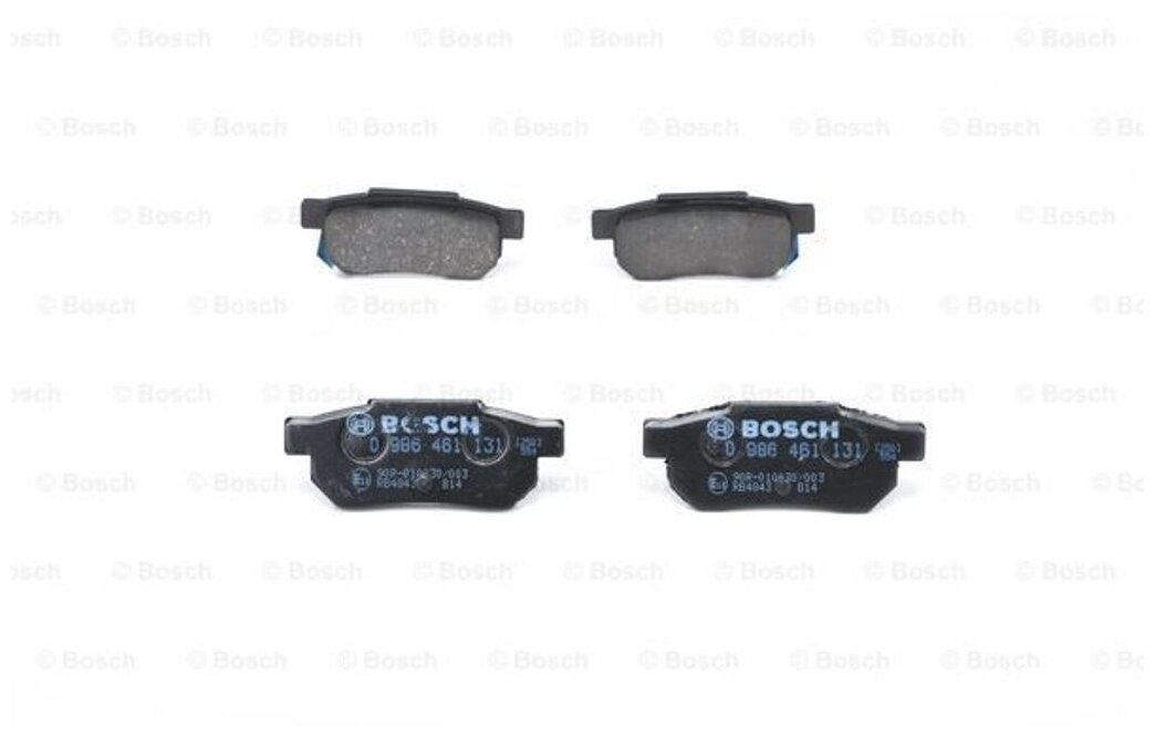 Дисковые тормозные колодки задние BOSCH 0986461131 (4 шт.)