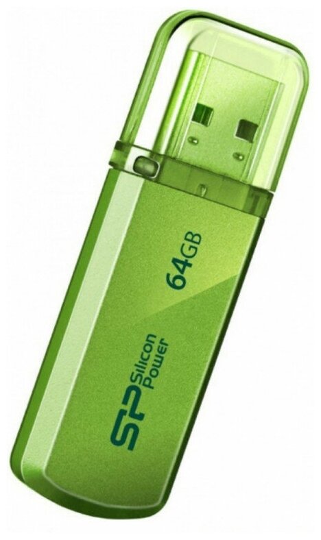 Флешка USB 64GB Silicon Power Helios 101 SP064GBUF2101V1N зеленый