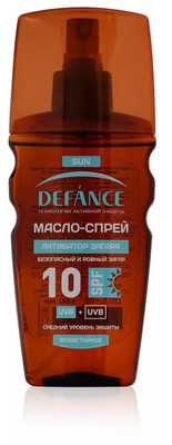 Масло для интенсивного загара Defance " Африканская аргана " SPF 10 160мл