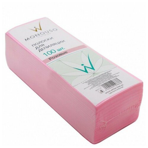 Italwax, Полоски для депиляции, розовые, 7х20 см, 1 упаковка