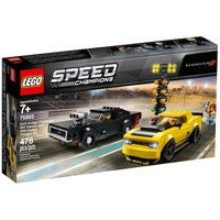 Конструктор LEGO Speed Champions 75893 Додж Чэленджер 2018 и Додж Чарджер 1970, 478 дет.