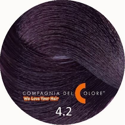 4.2 COMPAGNIA DEL COLORE Коричневый фиолетовый краска для волос 100 МЛ оригинал