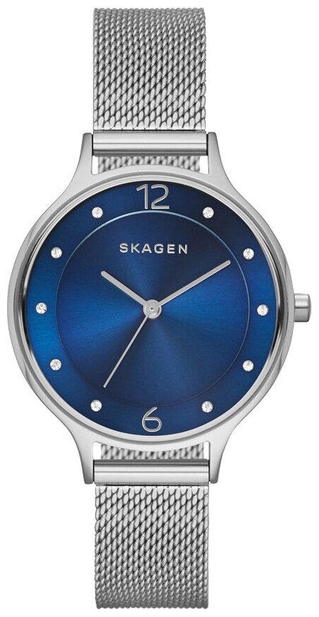 Наручные часы SKAGEN Mesh SKW2307, синий, серебряный