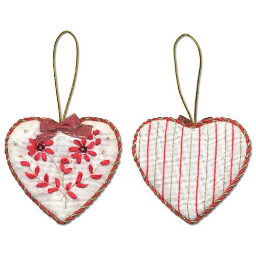 фото Набор для вышивания ig-1274 ( иг-1274 ) "новогодняя игрушка. сердечко" panna