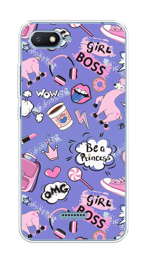 Силиконовый чехол "Стильная лама" на Xiaomi Redmi 6A / Сяоми Редми 6А