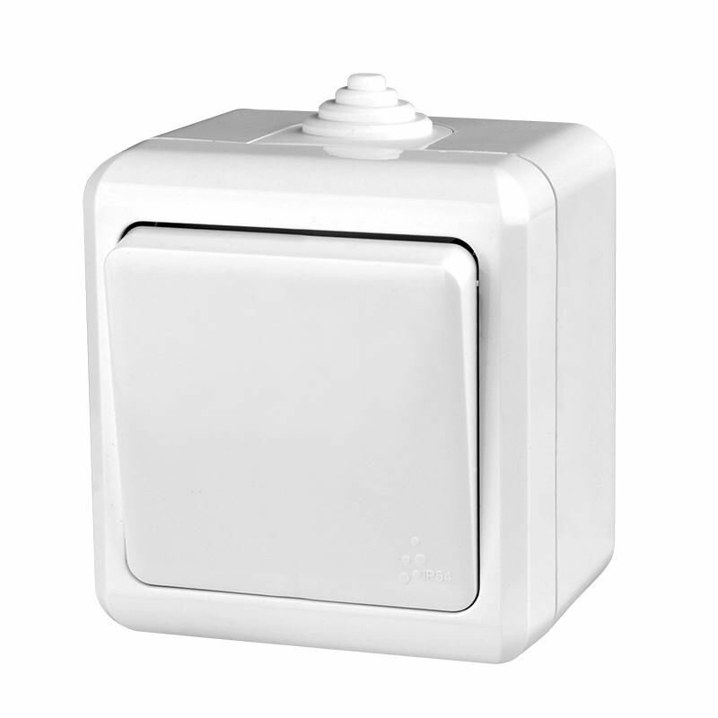 Выключатель TOKOV ELECTRIC 1-кл. ОП Dita IP54 10А 250В бел - фото №2