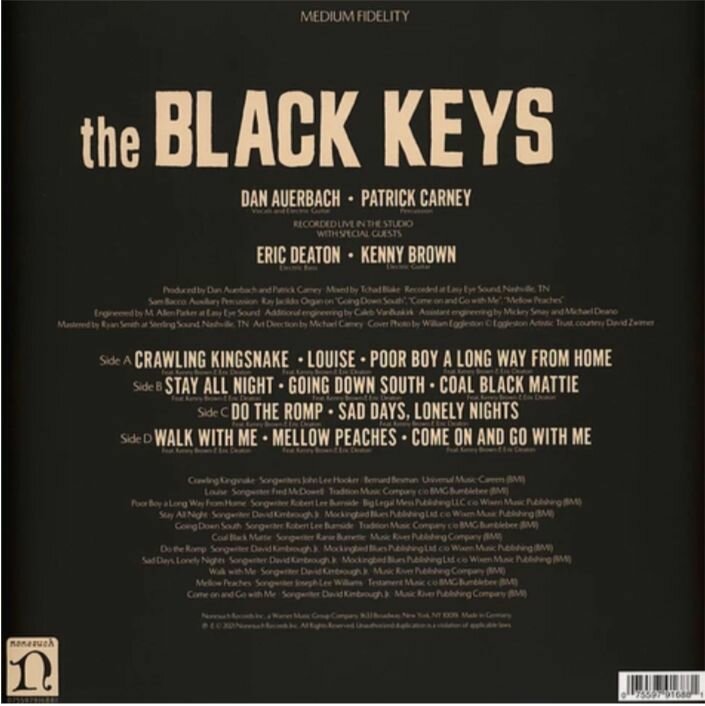 Black Keys Black KeysThe - Delta Kream (2 LP) Warner Music - фото №2