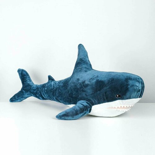 Мягкая игрушка Акула синяя, 120 см мягкая игрушка блохей акула 100 см синяя