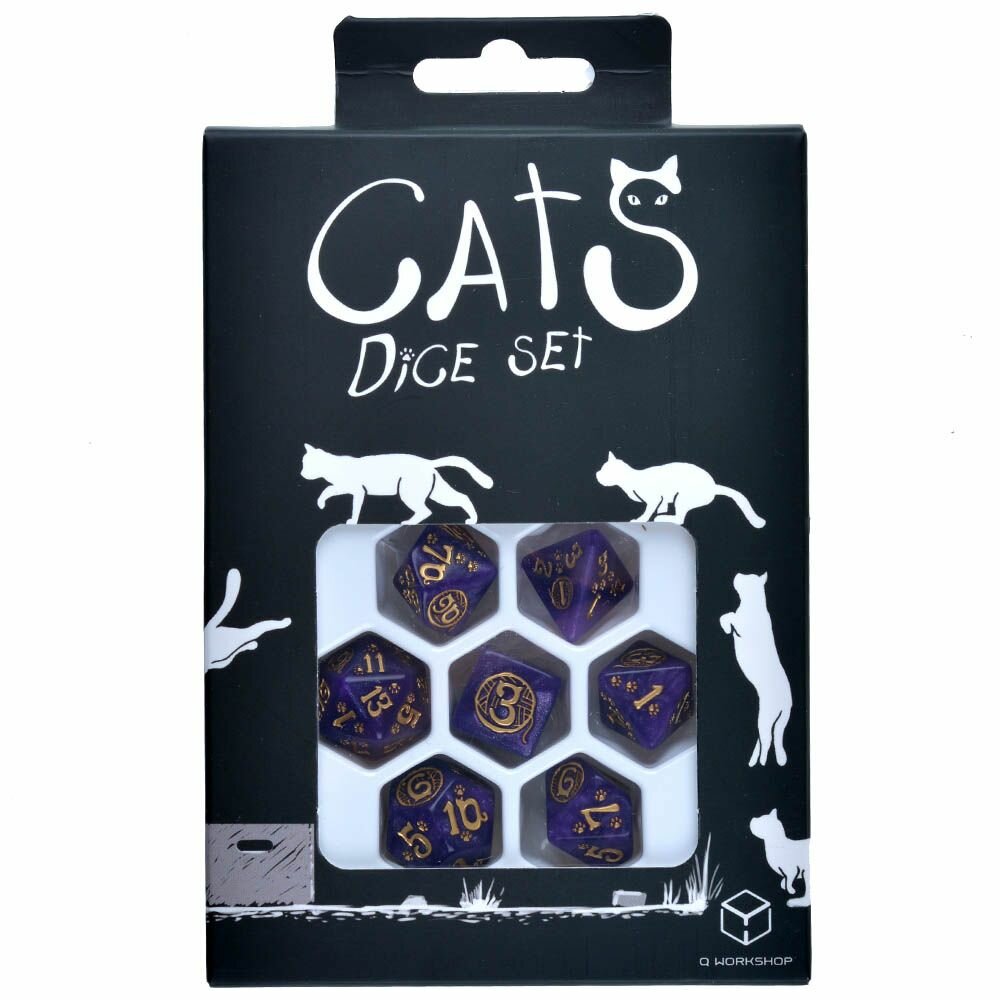 Набор кубиков для игр Q-Workshop CATS Modern Dice Set: - фото №7