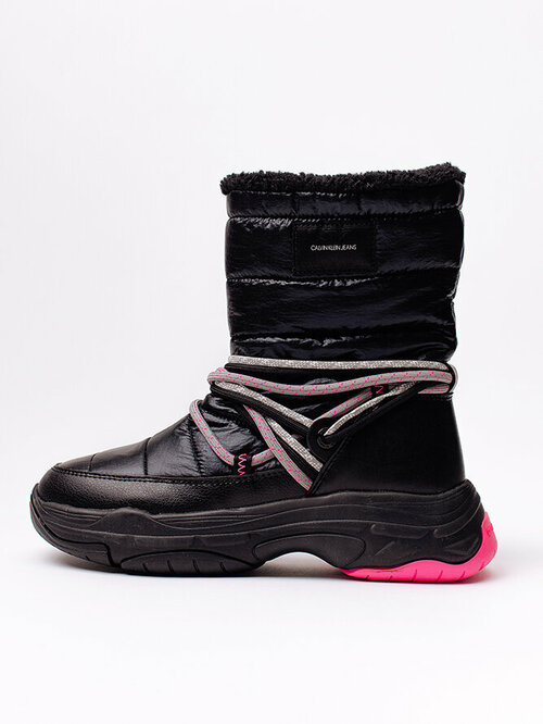 Полусапоги  CALVIN KLEIN CHUNKY LACEUP SNEAKERBOOT YW0YW00471, размер 38, черный