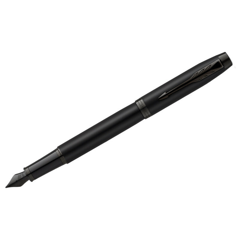 Ручка перьевая Parker "IM Achromatic Black" синяя, 0,8мм, подарочная упаковка, 307570