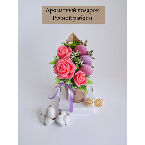 Букет из мыла ручной работы для женщин Розы Подарочное мыло Подарок женщине 599₽