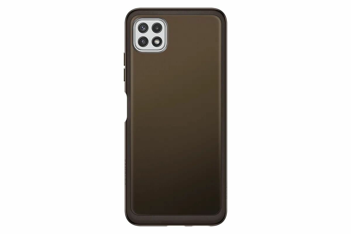 Чехол-накладка Samsung Galaxy A22 Soft Clear Cover чёрный