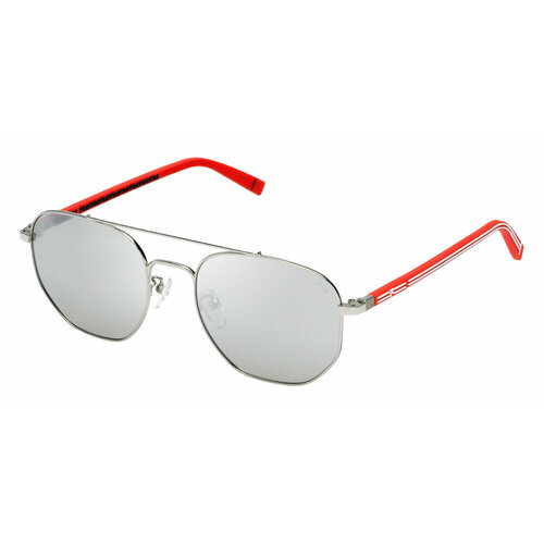 Солнцезащитные очки Fila SFI096 579P, прямоугольные, оправа: металл, для мужчин, черный