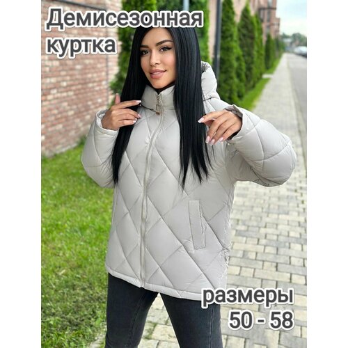 фото Куртка , размер 50, экрю без бренда