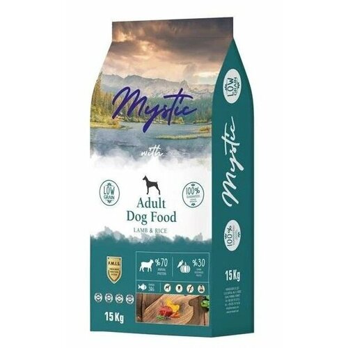 Mystic Adult Dog Food Lamb & Rice 15 кг сухой корм для собак с ягненком и рисом