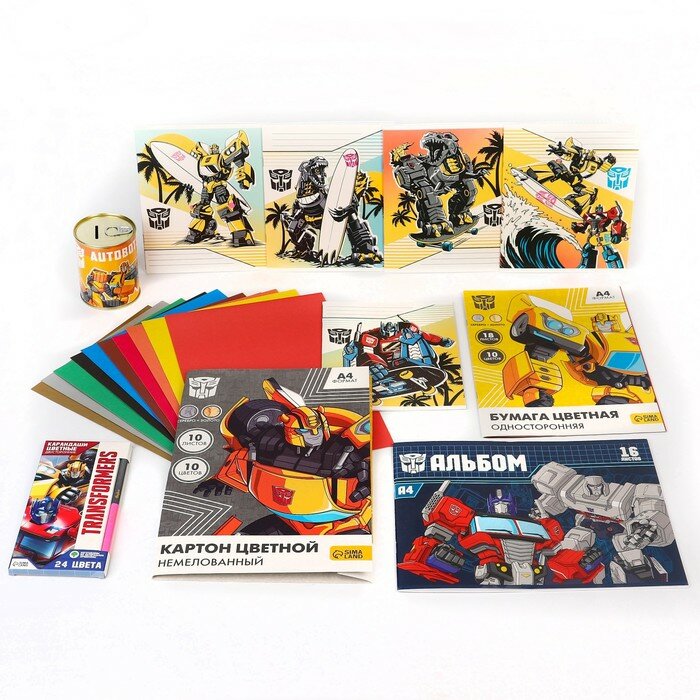 Hasbro Подарочный набор для мальчика, 10 предметов, Трансформеры